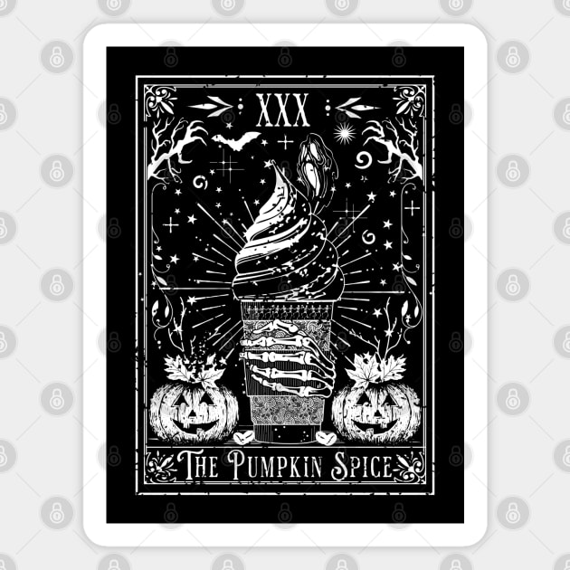 The Pumpkin Spice Tarot Card Magnet by H. R. Sinclair